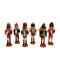 Wizardi 5" Classic Wooden Nutcracker Festive Decoration Set